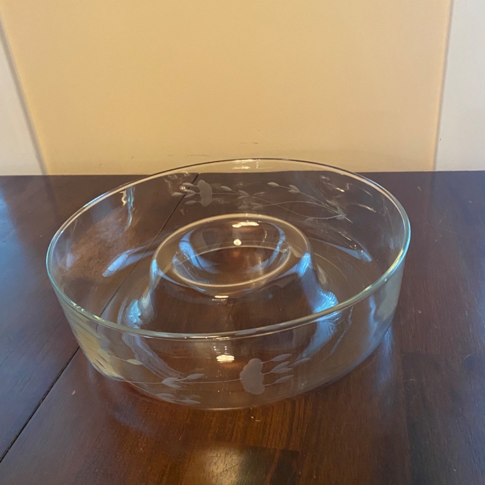 Vintage Princess House Heritage Chip n' Dip Bowl